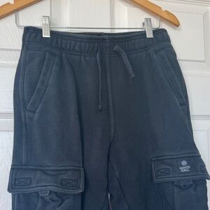 Ninth Hall Kids Black Cargo Joggers